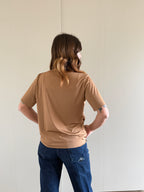 Blusa mezze maniche plissettata