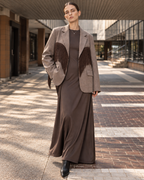 Blazer oversize con frange